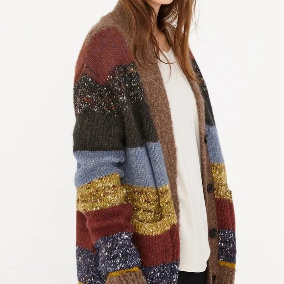 Raquel Allegra Striped Ojo de Dios Cardigan Size 1 or S - Picture 7 of 8